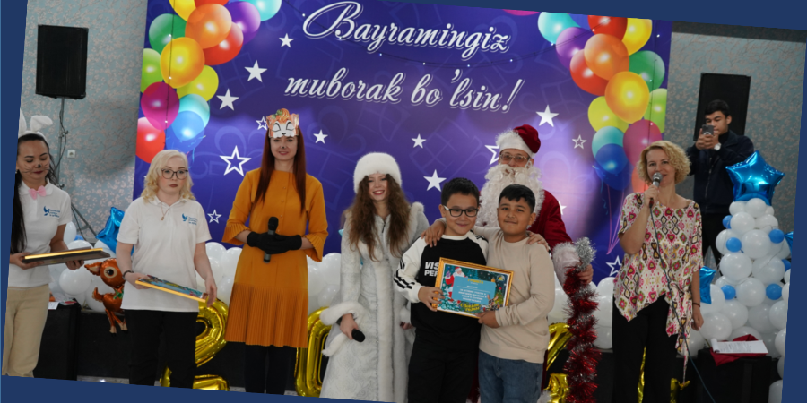 Новогодний праздник для школьников Ташкента