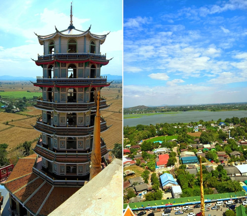 Вид с верхнего этажа башни Тхам Суа. Таиланд, Канчанабури