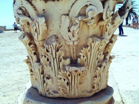 Капитель колонны. Римские термы в Карфагене