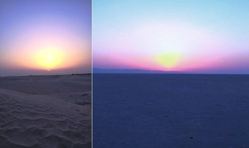 Закат и рассвет в Сахаре