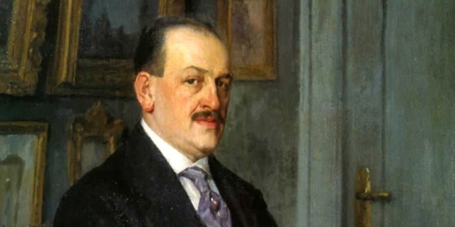 Н.П. Богданов-Бельский. Автопортрет (фрагмент)