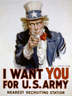 Дж. Флагг. "Ты нужен мне в армии Соединённых Штатов"