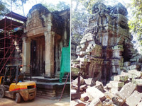 Реставрация храма Та Прохм идёт постоянно