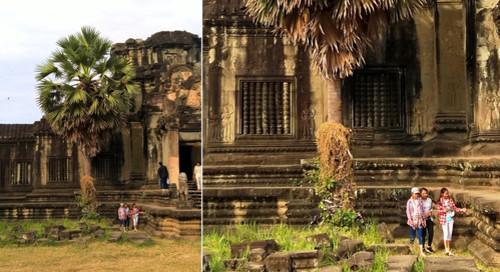 Апсары на внешних стенах Ангкор Вата