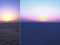 Закат и рассвет в Сахаре