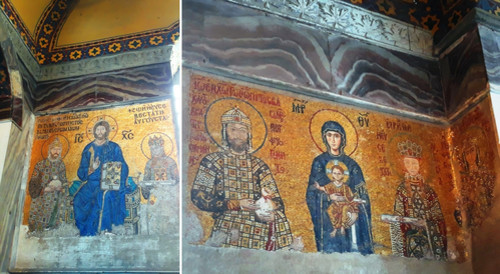 Римская христианская роспись лучше сохранилась на верхнем ярусе