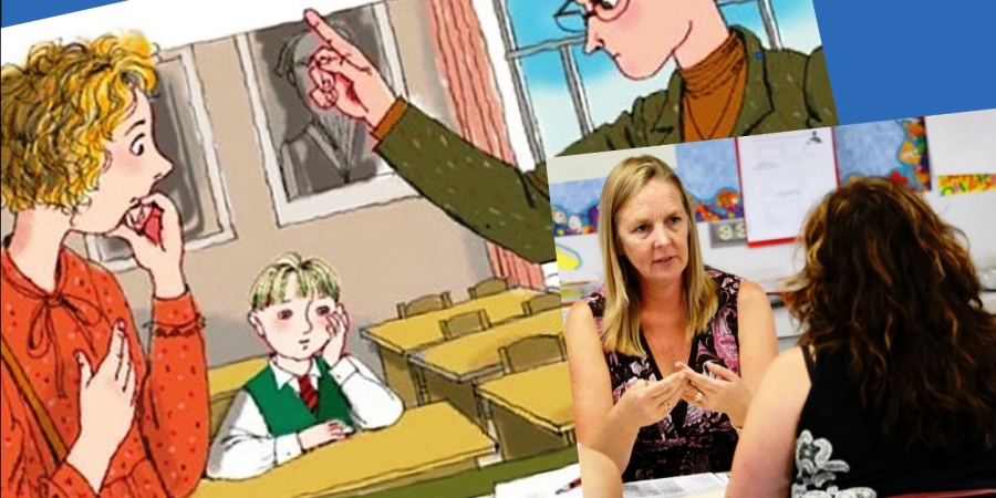 Беседа учительницы с обиженной мамой школьника